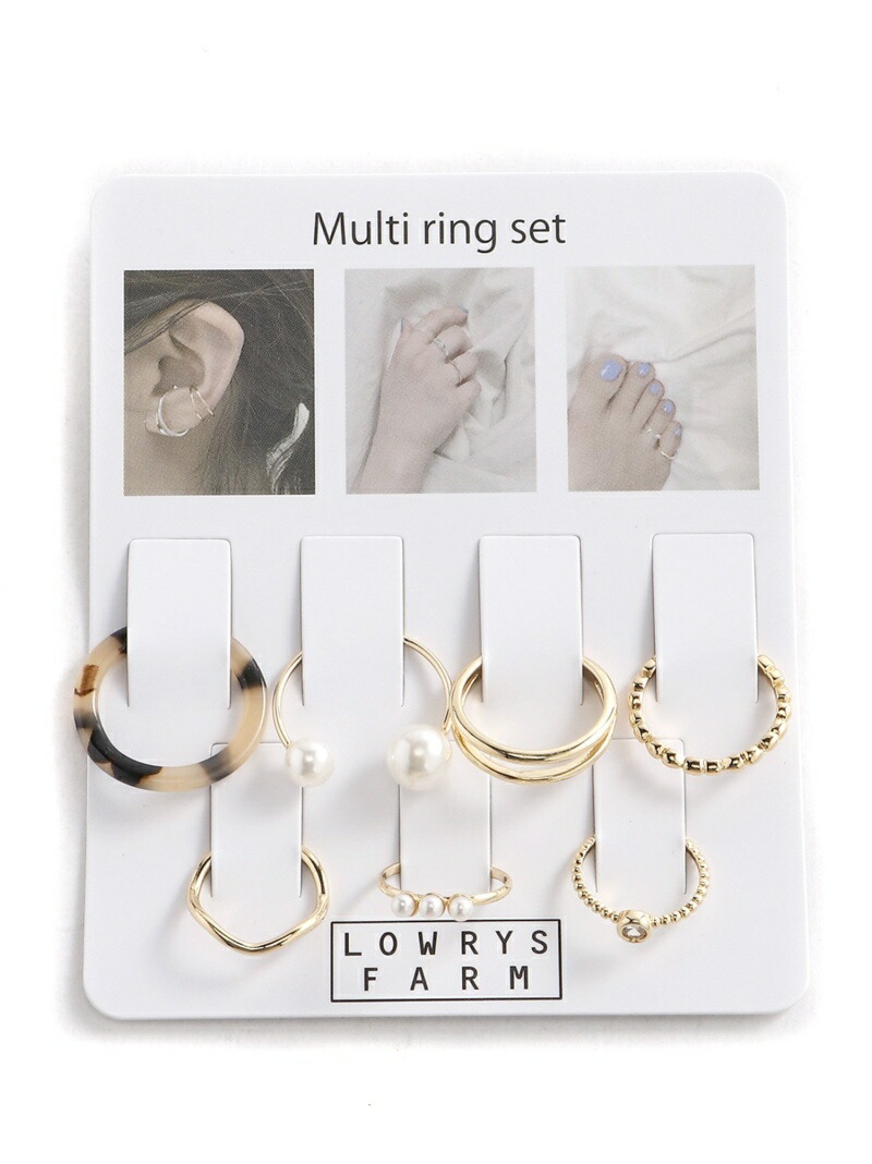 楽天市場 マルチsetリング Lowrys Farm ローリーズファーム アクセサリー アクセサリーその他 ゴールド シルバー Rakuten Fashion Lowrys Farm ローリーズファーム