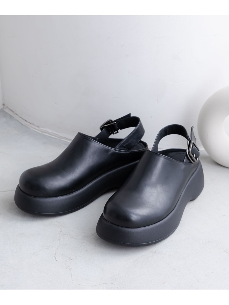 ベルトツキクロッグ LOWRYS FARM ローリーズファーム シューズ・靴 サンダル ブラウン ブラック【送料無料】[ Fashion]