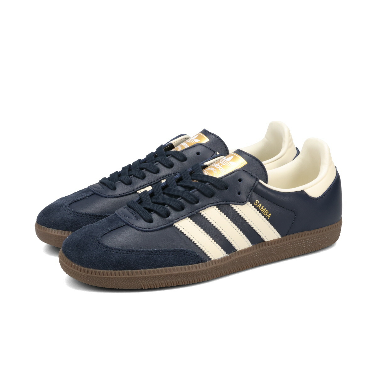 adidas Samba OGホワイト/ネイビー スニーカー adidas SAMBA OG WHITE NAVY アディダス サンバ スニーカー