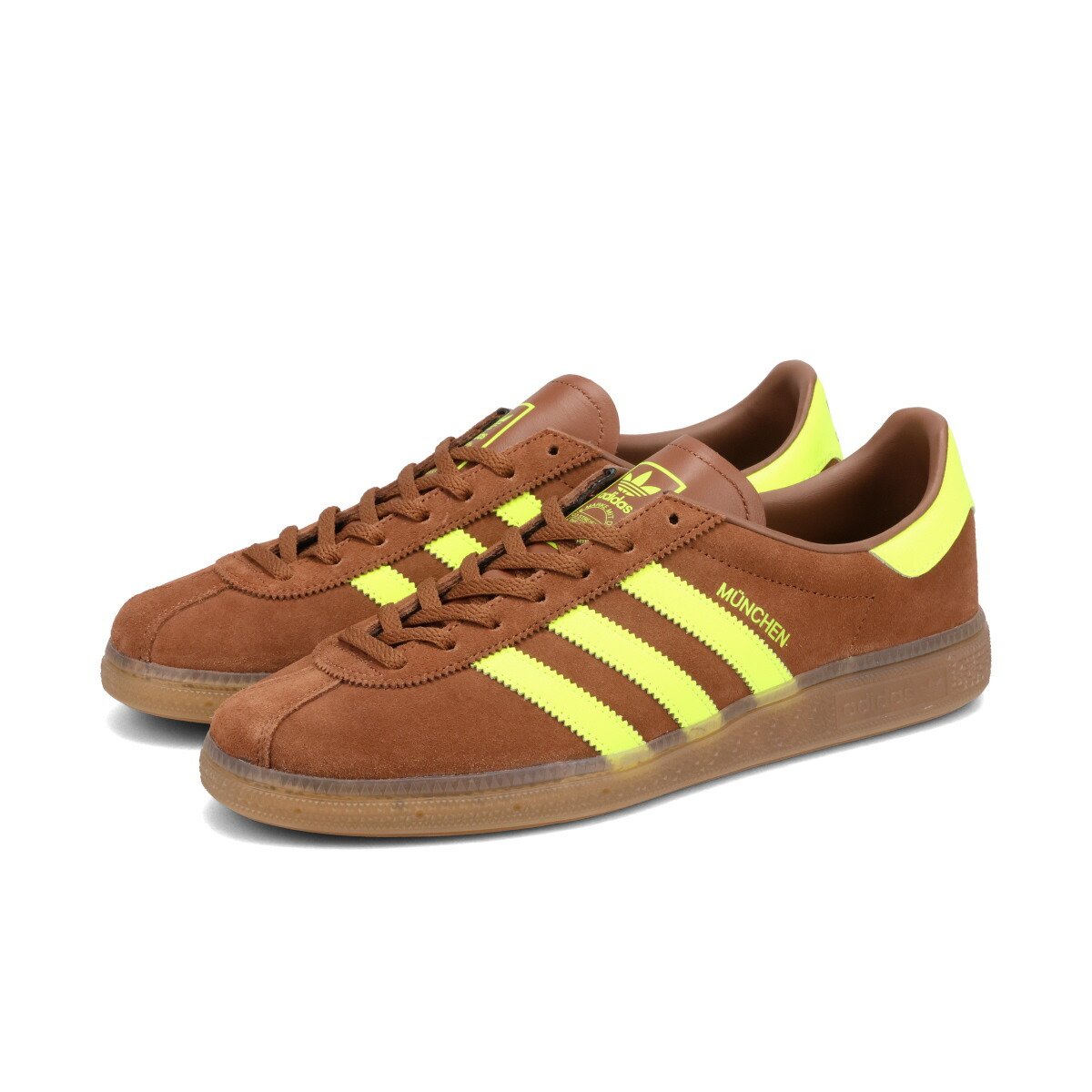 【30%OFF】 adidas MUENCHEN アディダス ミュンヘン メンズ レディース スニーカー ローカット PRELOVED BROWN/SOLAR YELLOW/GUM ブラウン JS3996