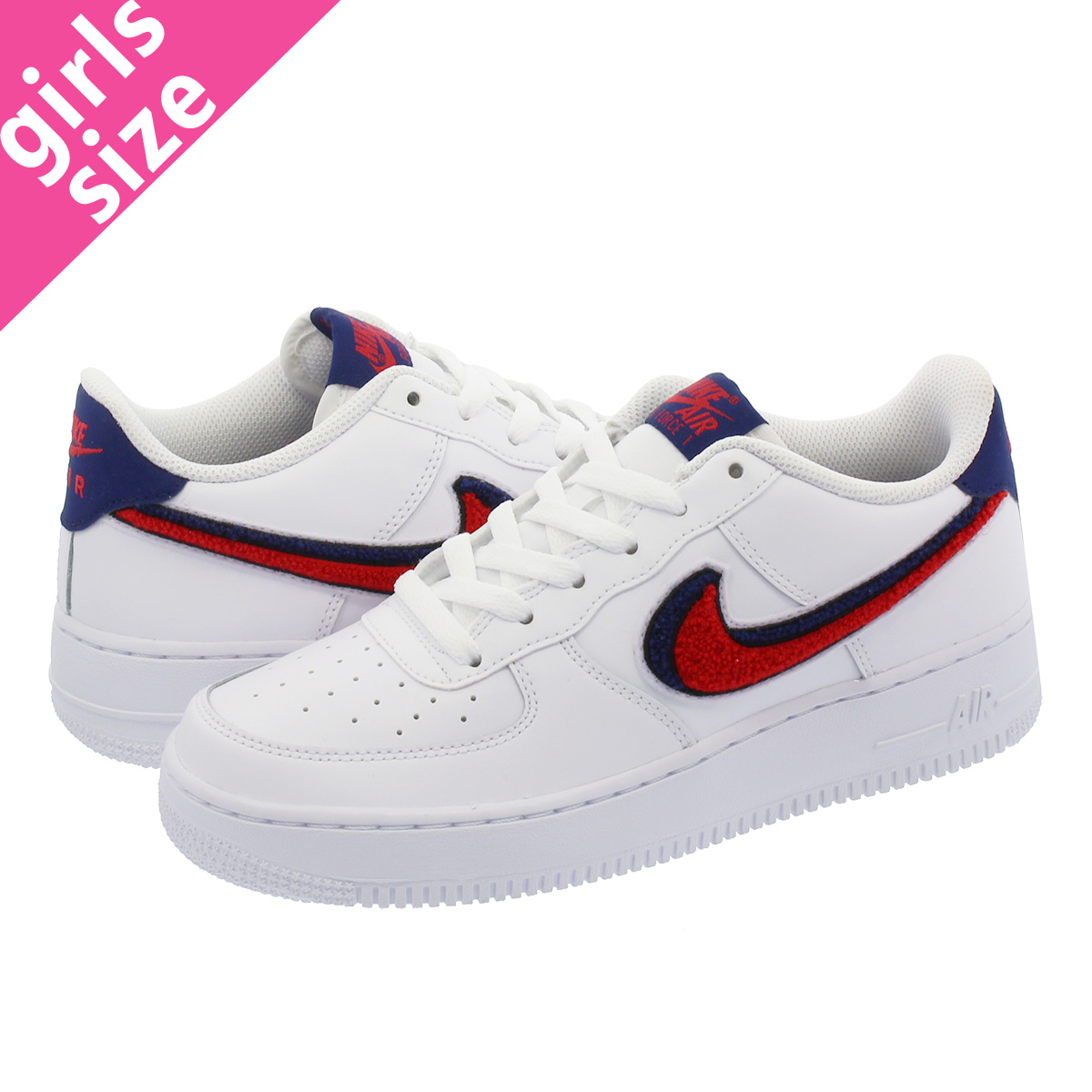 red white and blue air force 1 lv8