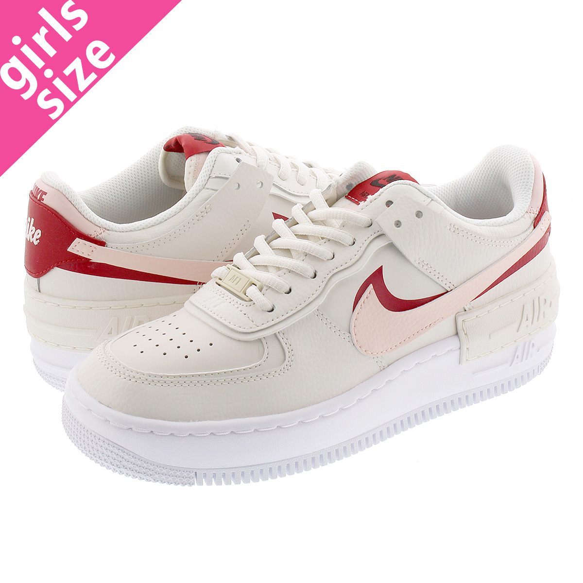 nike air force shadow pink and red