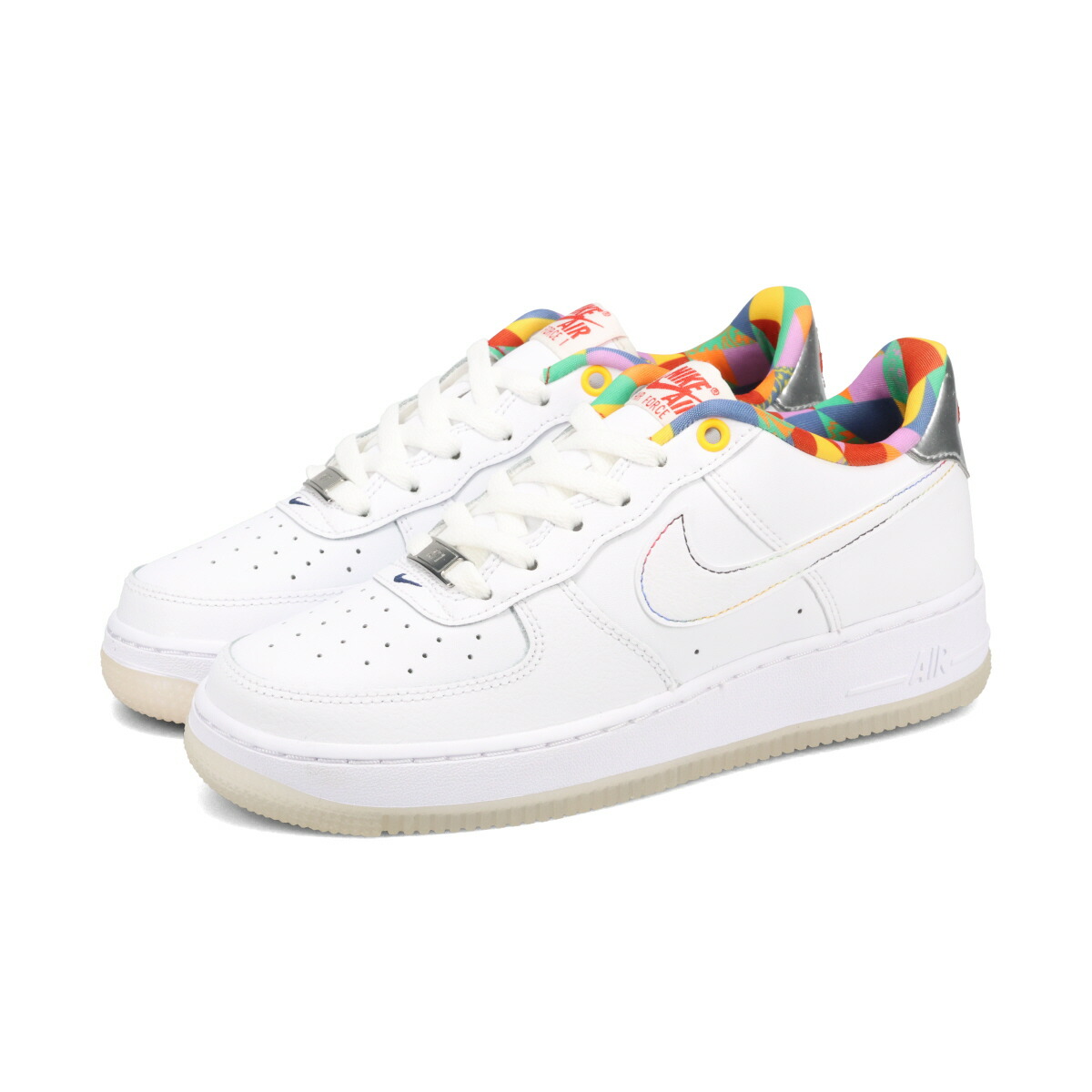 Nike Air Force 1 ホワイト/レインボー27cm 楽天市場】NIKE AIR FORCE 1 GS 【RAINBOW SWOOSHES】 ナイキ
