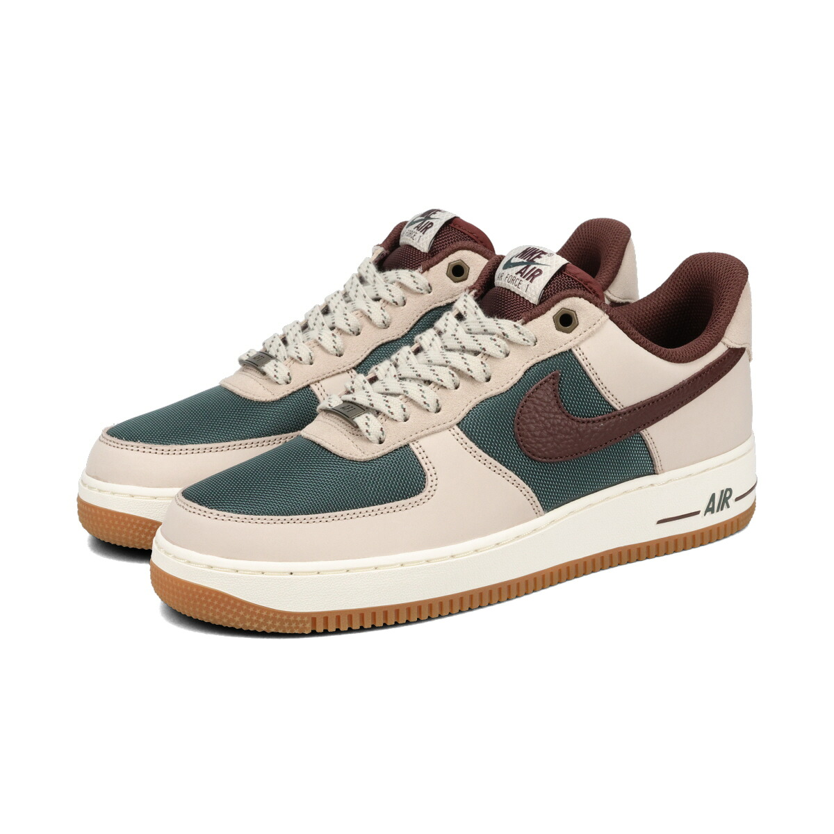 【17,000円均一SALE】 NIKE AIR FORCE 1 '07 ナイキ エア フォース 1 07 海外限定 日本未発売モデル メンズ スニーカー ローカット CREAM/EARTH/VINTAGE GREEN ベージュ FQ8823-236｜KICKS LAB. アウトレット店