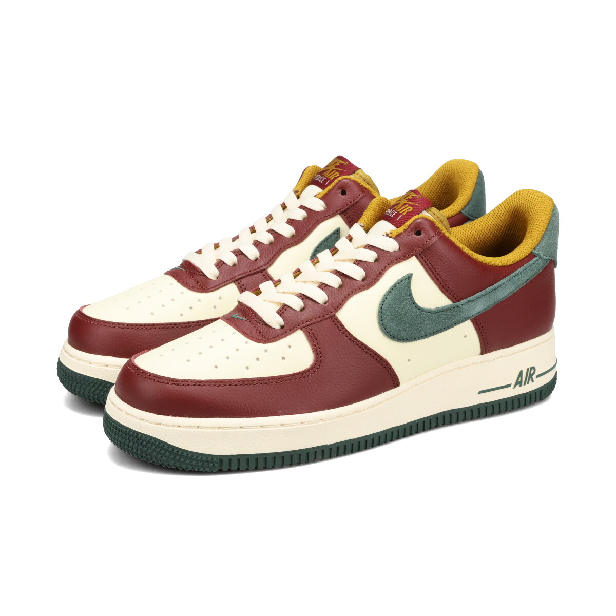 【20,000円均一SALE】 NIKE AIR FORCE 1 '07 LV8 ナイキ エアフォース 1 '07 LV8 海外限定 日本未発売モデル メンズ スニーカー ローカット COCONUT MILK/DARK TEAM RED/BRONZINE/VINTAGE GREEN ブラウン HQ3612-113｜KICKS LAB. アウトレット店