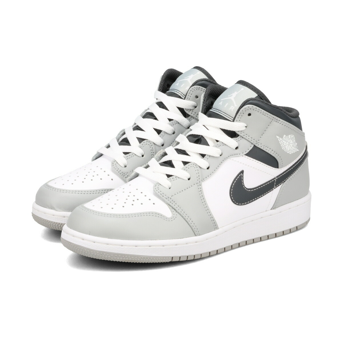 ☆人気☆【NIKE】☆Nike Wmns Air Jordan 1 Mid ☆Grey Fog☆ Nike Air Jordan 1 Mid Grey Fog W Size 8 BQ6472-015 BNIB OG