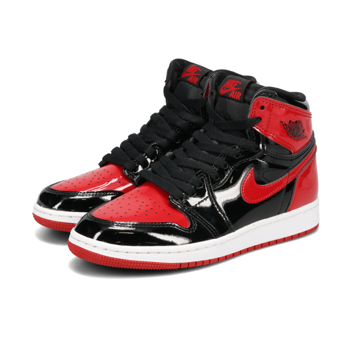 プルメリア Nike Air Jordan 1 レトロハイOG GS 美品 楽天市場】NIKE AIR JORDAN 1 RETRO HIGH OG GS 【BRED PATENT