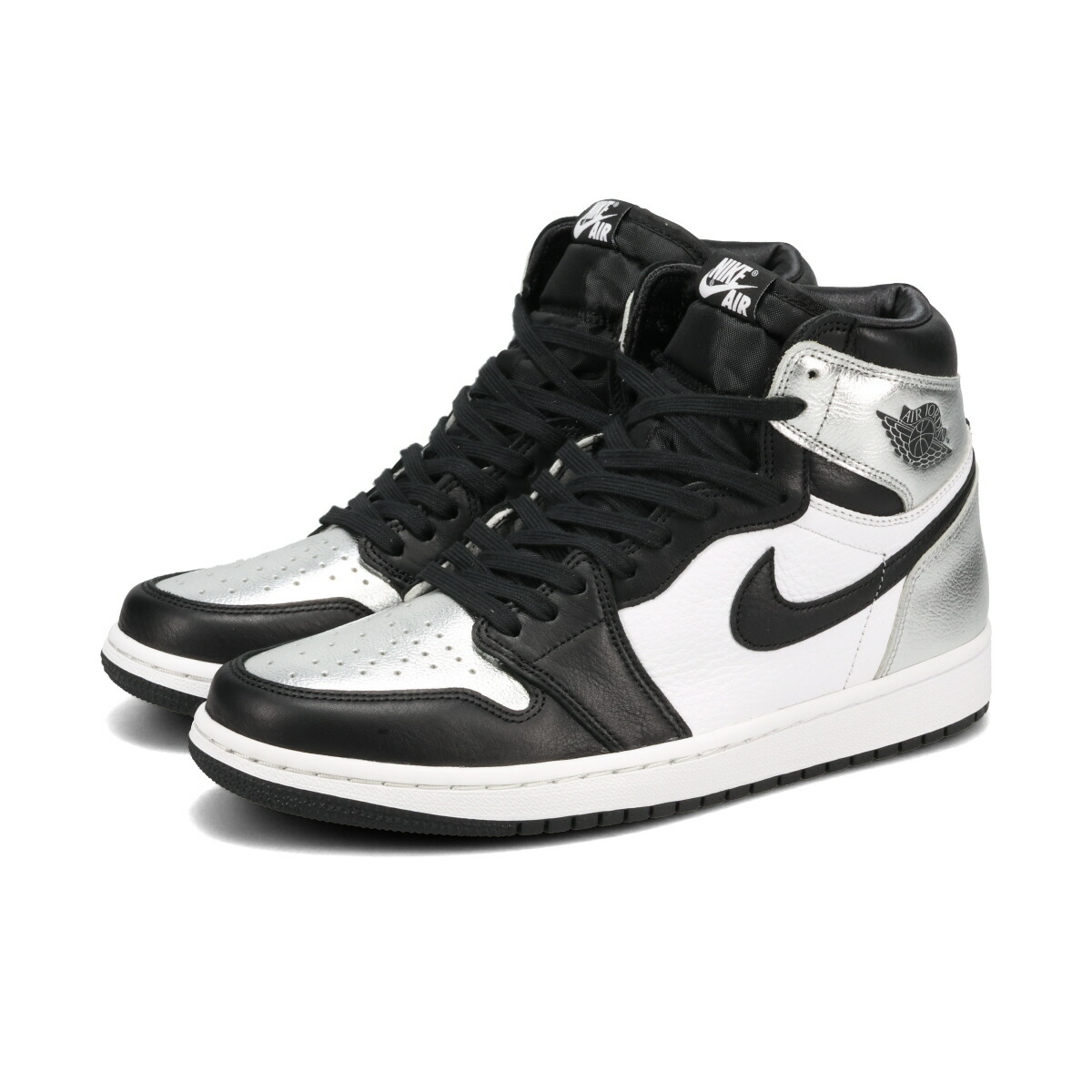 【20,000円均一SALE】 NIKE WMNS AIR JORDAN 1 RETRO HIGH OG 【SILVER TOE】 ナイキ ウィメンズ エア ジョーダン 1 レトロ ハイ OG BLACK/BLACK/METALLIC SILVER cd0461-001