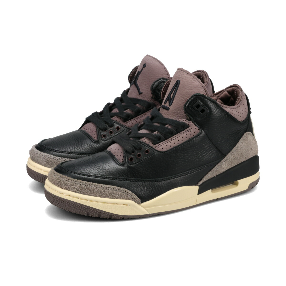 NIKE WMNS AIR JORDAN 3 RETRO OG SP × A MA MANIERE ナイキ ウィメンズ エア ジョーダン 3 レトロ OG × ア マ マニエール メンズ スニーカー ミッドカット BLACK/BLACK/FLAT PEWTER/VIOLET ORE ブラック FZ4811-001