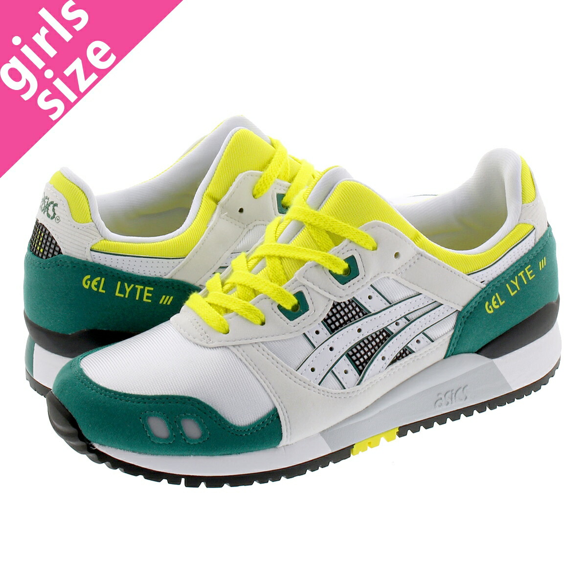 light yellow asics running shoes