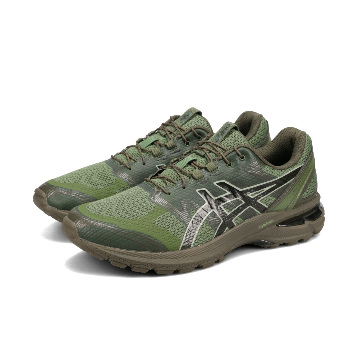 【50%OFF】 ASICS SPORTSTYLE GEL-TERRAIN × SAN SAN GEAR アシックス スポーツスタイル ゲル テレイン × サンサンギア メンズ スニーカー ローカット BRONZE GREEN/TARMAC グリーン 1203A744-300