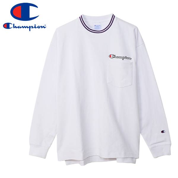 champion long sleeve white