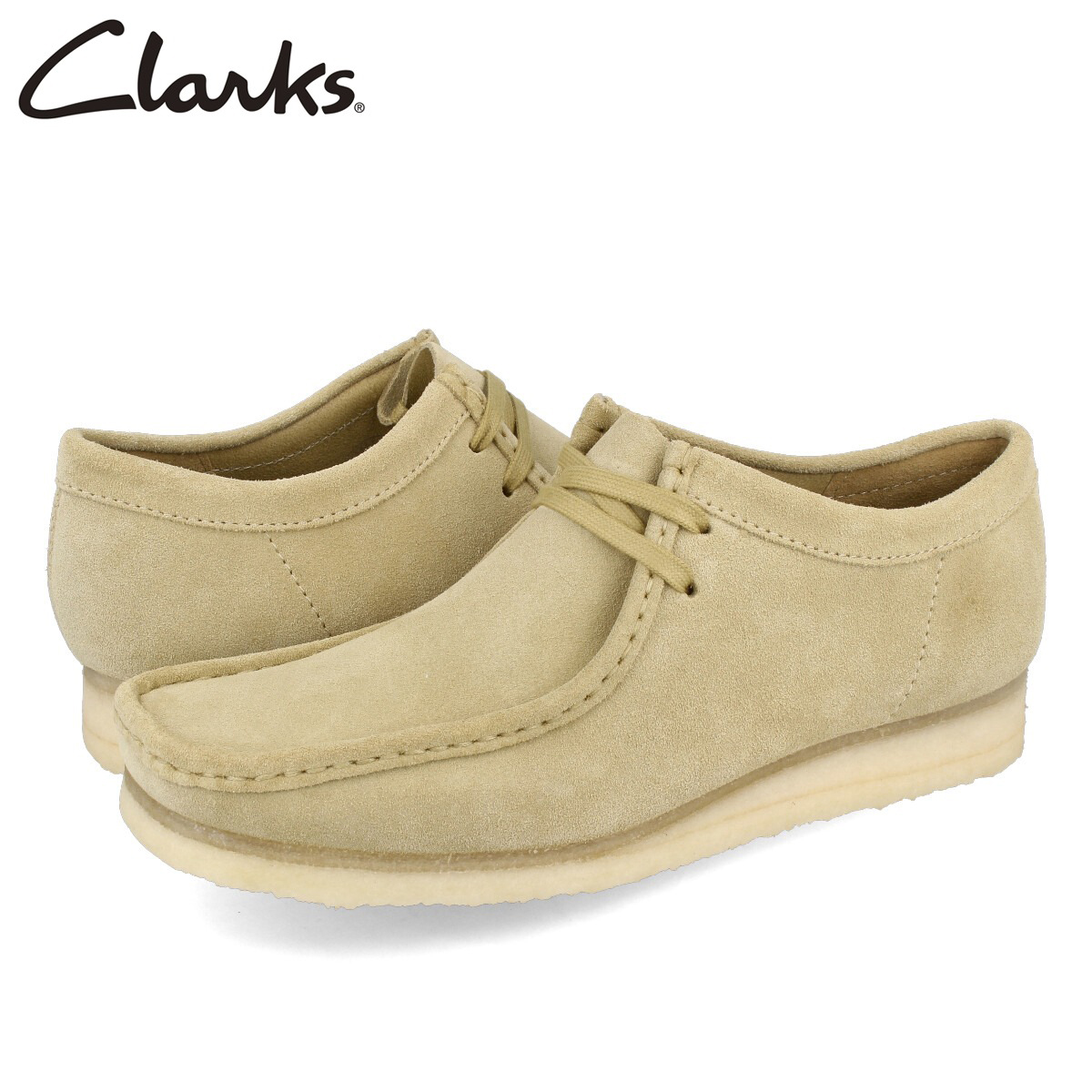 数量は多】 メンズ カジュアル ワラビー クラークス CLARKS メープル 26155515 WALLABEE モカシン シューズ SUEDE  MAPLE ORIGINALS スエード オリジナルズ メンズ靴