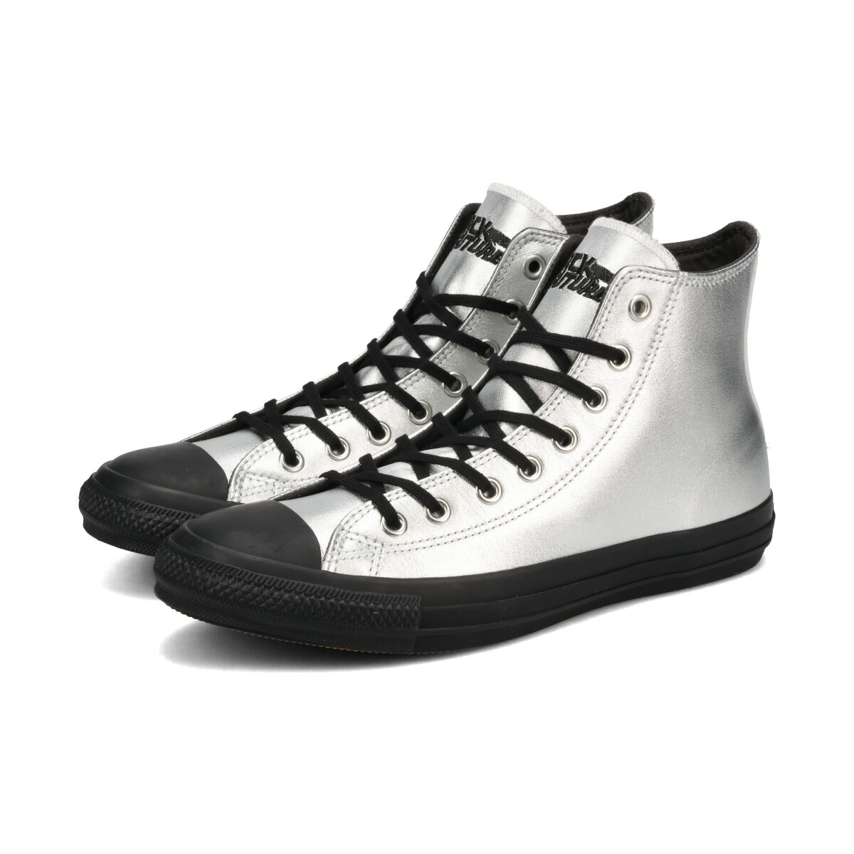 【40%OFF】 CONVERSE ALL STAR TM HI -BACK TO THE FUTURE- コンバース オールスター TM HI -バックトゥザフューチャー- SILVER/BLACK シルバー 31316500｜KICKS LAB. アウトレット店