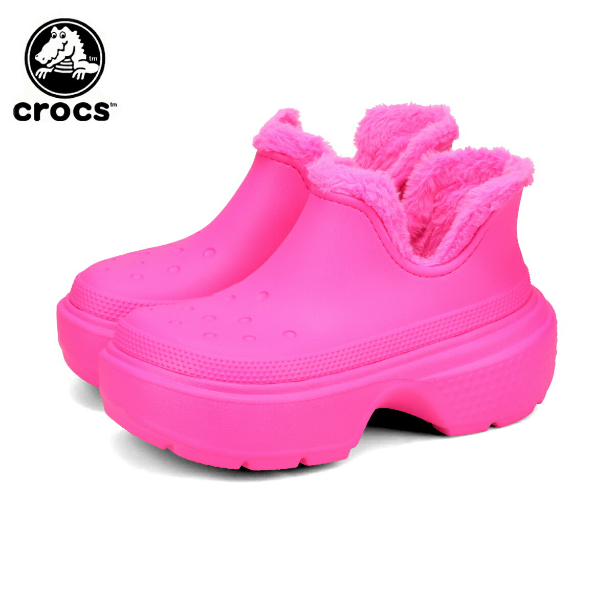 楽天市場】crocs STOMP LINED BOOT BLACK 208718-001 クロックス