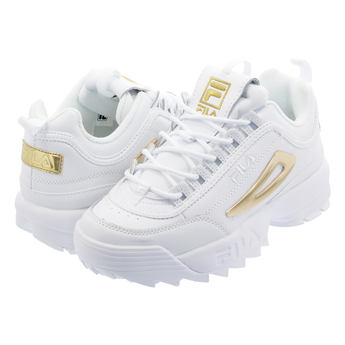 fila disruptor 2 white pink gold