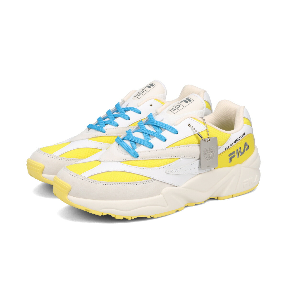 【40%OFF】 FILA VENOM × EVANGELION フィラ ヴェノム × エヴァンゲリオン メンズ スニーカー ローカット WHITE/YELLOW/GARDENIA ホワイト MFW25081-128