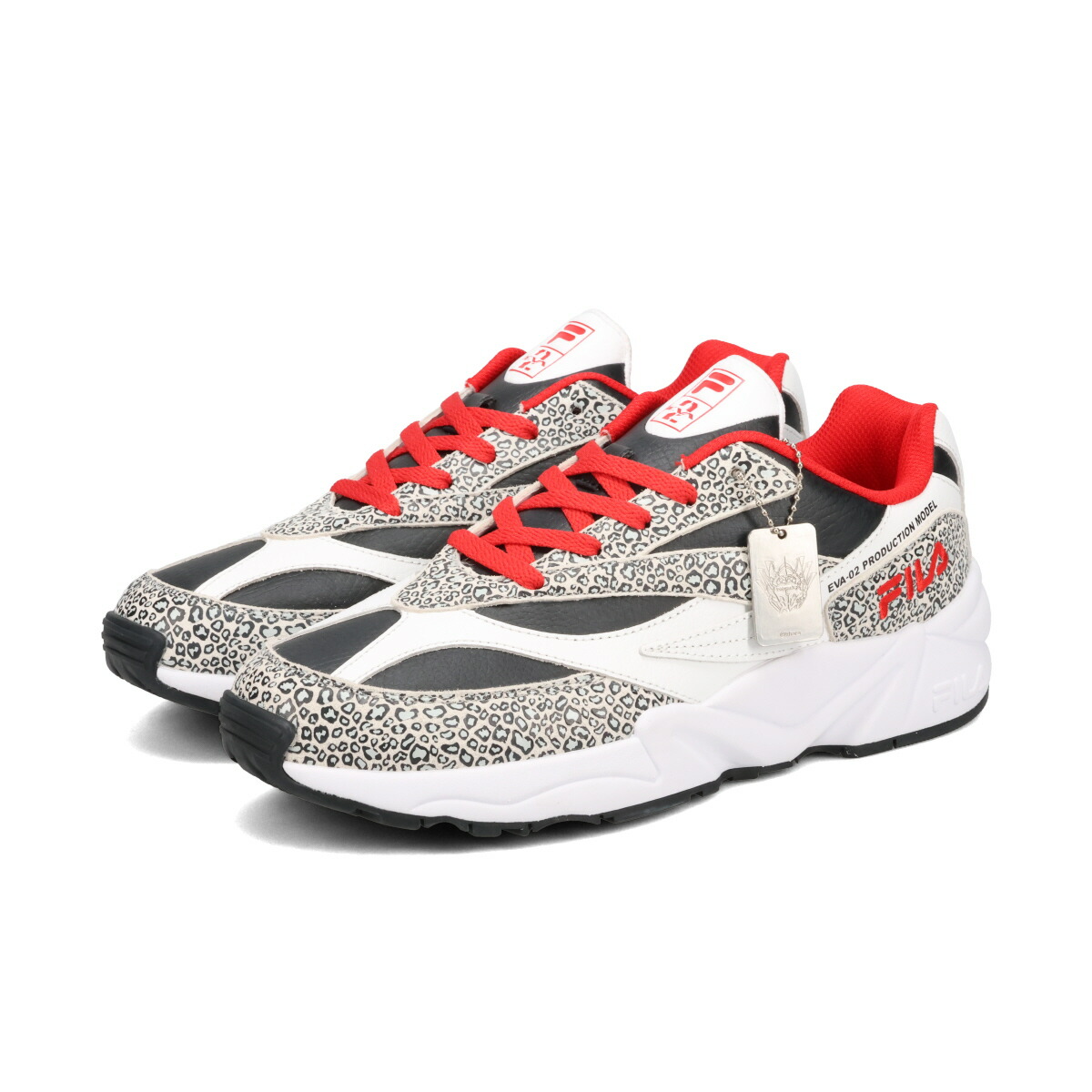 【40%OFF】 FILA VENOM × EVANGELION フィラ ヴェノム × エヴァンゲリオン メンズ スニーカー ローカット WHITE/BLACK/RED ホワイト MFW25083-113