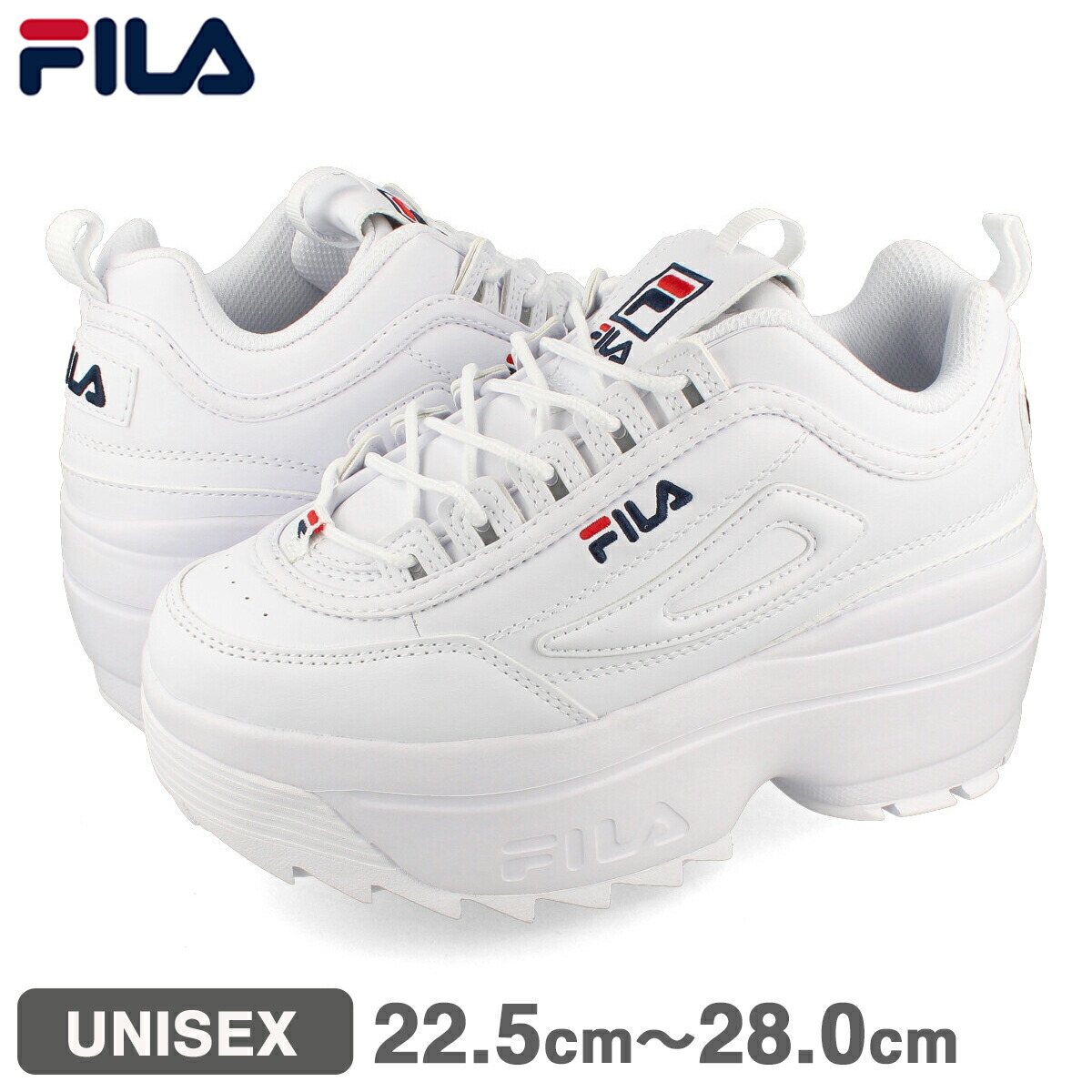 FILA DISRUPTOR 2 WHITE ディスラプター2 厚底 ダッドシューズ FILA フィラ スニーカー 厚底 レディース ダッド ダッドシューズ