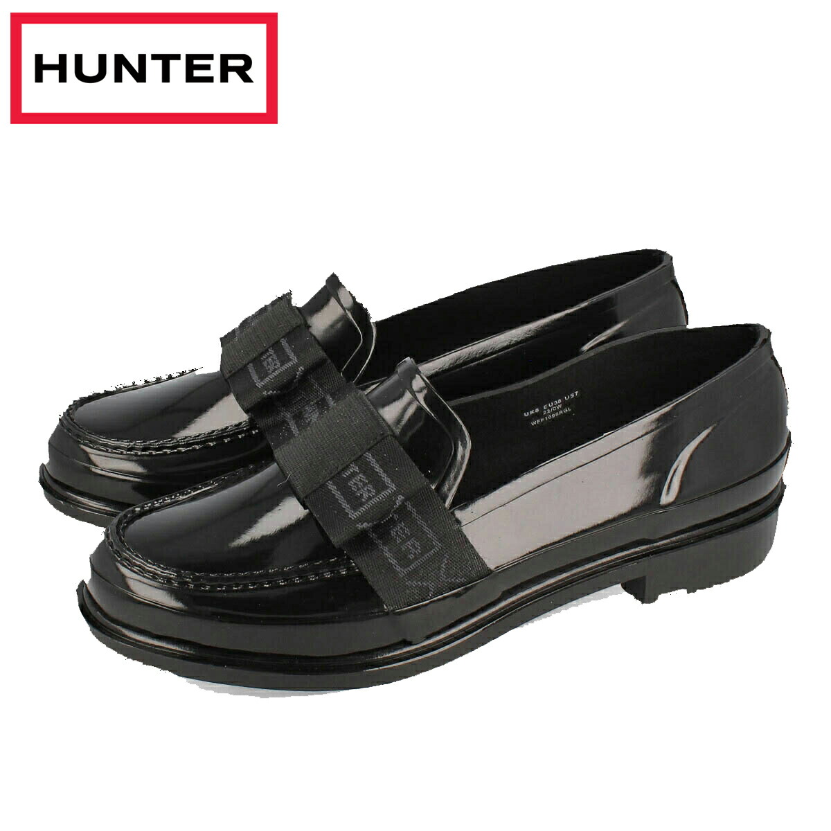 注文割引 HUNTER WOMENS REFINED BOW GLOSS PENNY LOAFER ハンター レディース リファインド ボウ グロス  ペニー