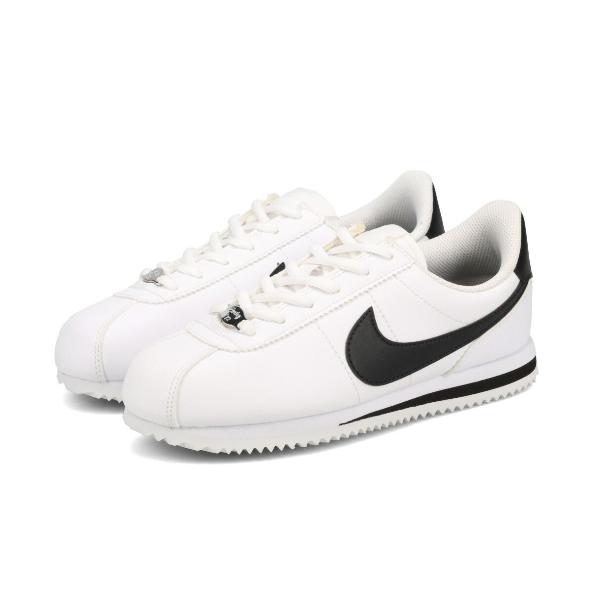 楽天市場】NIKE CORTEZ BASIC LEATHER white/black-m.slv 819719