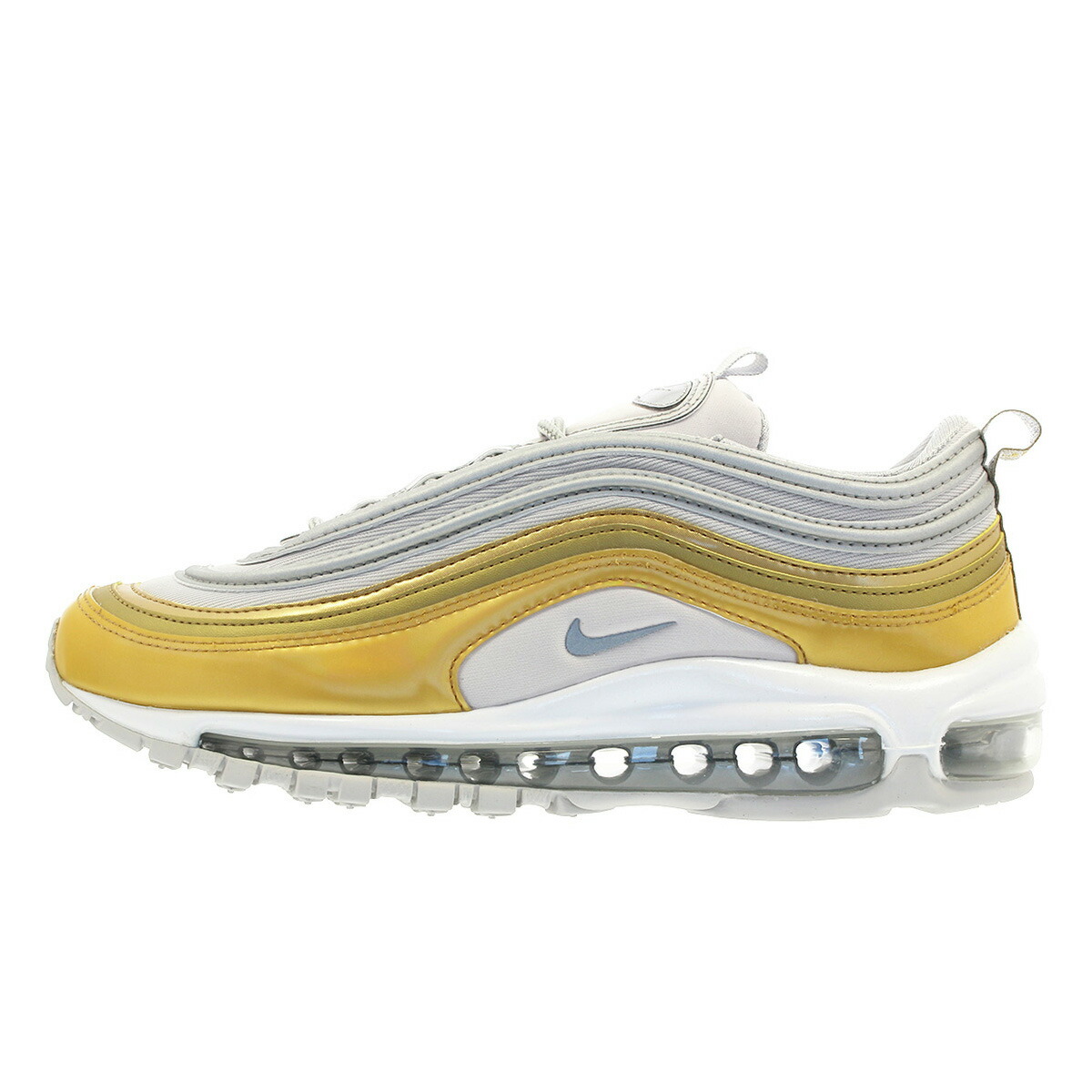 Nike Wmns Air Max 97 SE Metallic Silver Vast Grey Gold Women Shoes AQ4137 001 Nike Wmns Air Max 97 SE Metallic Silver Vast Grey Gold Women Shoes AQ4137 001