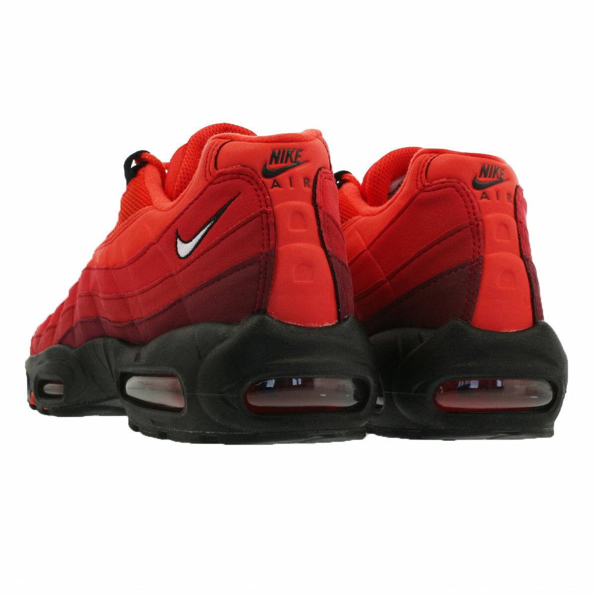 air max 95 habanero red on feet