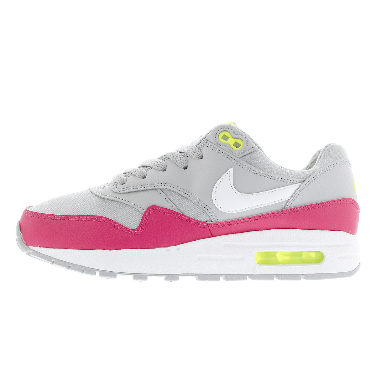 NIKE AIR MAX 1 GS Kie Ney AMAX 1 GS WOLF GREYWHITERUSH PINKVOLT 807,602 016 NIKE AIR MAX 1 GS Kie Ney AMAX 1 GS WOLF GREYWHITERUSH PINKVOLT 807,602 016