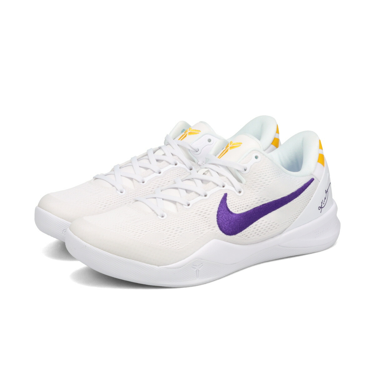 Kobe 8バスケットボールシューズ ホワイト/パープル/イエロー 2/13発売｜Nike Kobe 8 Protro 