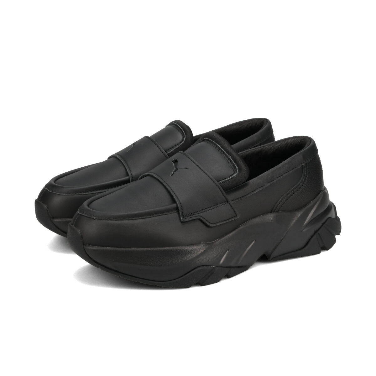 ※美品※PUMA ブラック スニーカーローファー　厚底 プーマ PUMA スニーカー ローファー 厚底 ウィメンズ ブラック