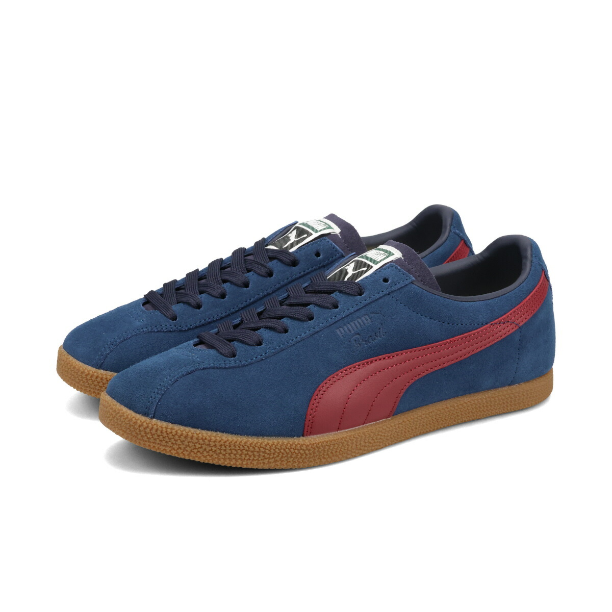 【30%OFF】 PUMA BRASIL プーマ ブラジル メンズ スニーカー ローカット PERSIAN BLUE/TEAM REGAL RED ブルー 401048-06