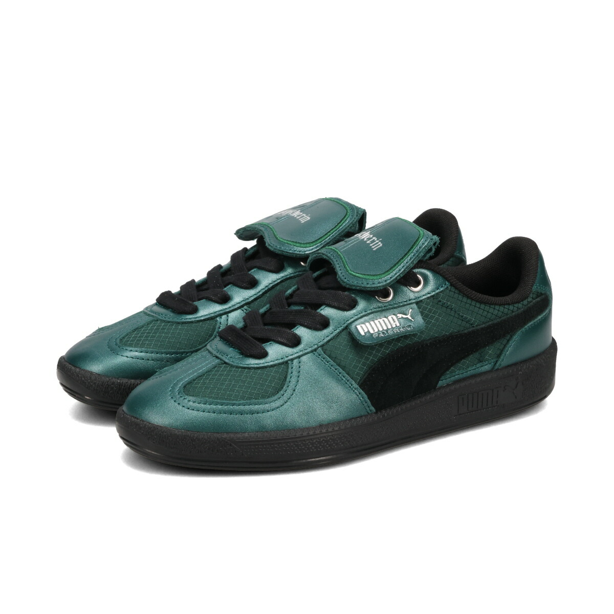 【40%OFF】 PUMA PALERMO 2 × HARRY POTTER プーマ パレルモ 2 × ハリー・ポッター レディース スニーカー ローカット DARK MYRTLE/BLACK グリーン 401210-01画像