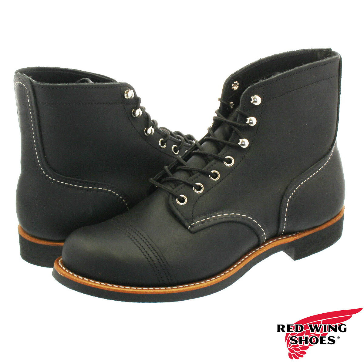 新しいコレクション ビッグ スモールサイズ Red Wing 6 Inch Iron Range Boot Dワイズ レッドウィング 6 インチ アイアンレンジ ブーツ Black Muleskinner Rw 8084 Rw 8084 Sb Radiosinagoga Com