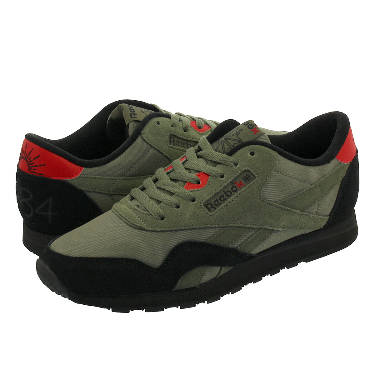 reebok nylon green
