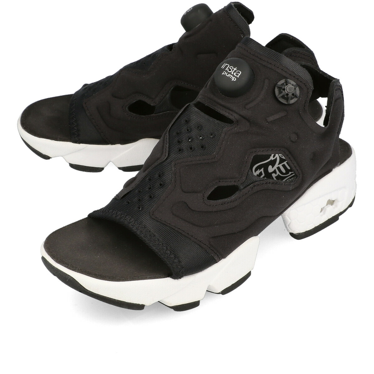 reebok insta pump all black