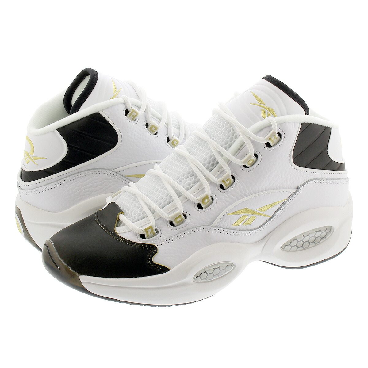 reebok question mid white
