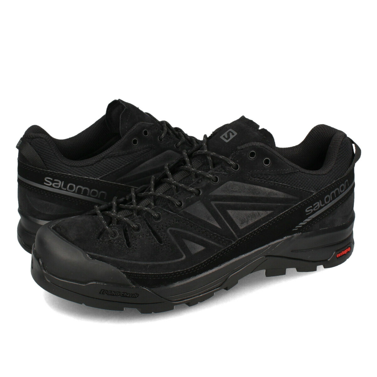 【楽天市場】SALOMON X-ALP LTR サロモン エックス アルプ レザー メンズ スニーカー ローカット BLACK/BLACK ...