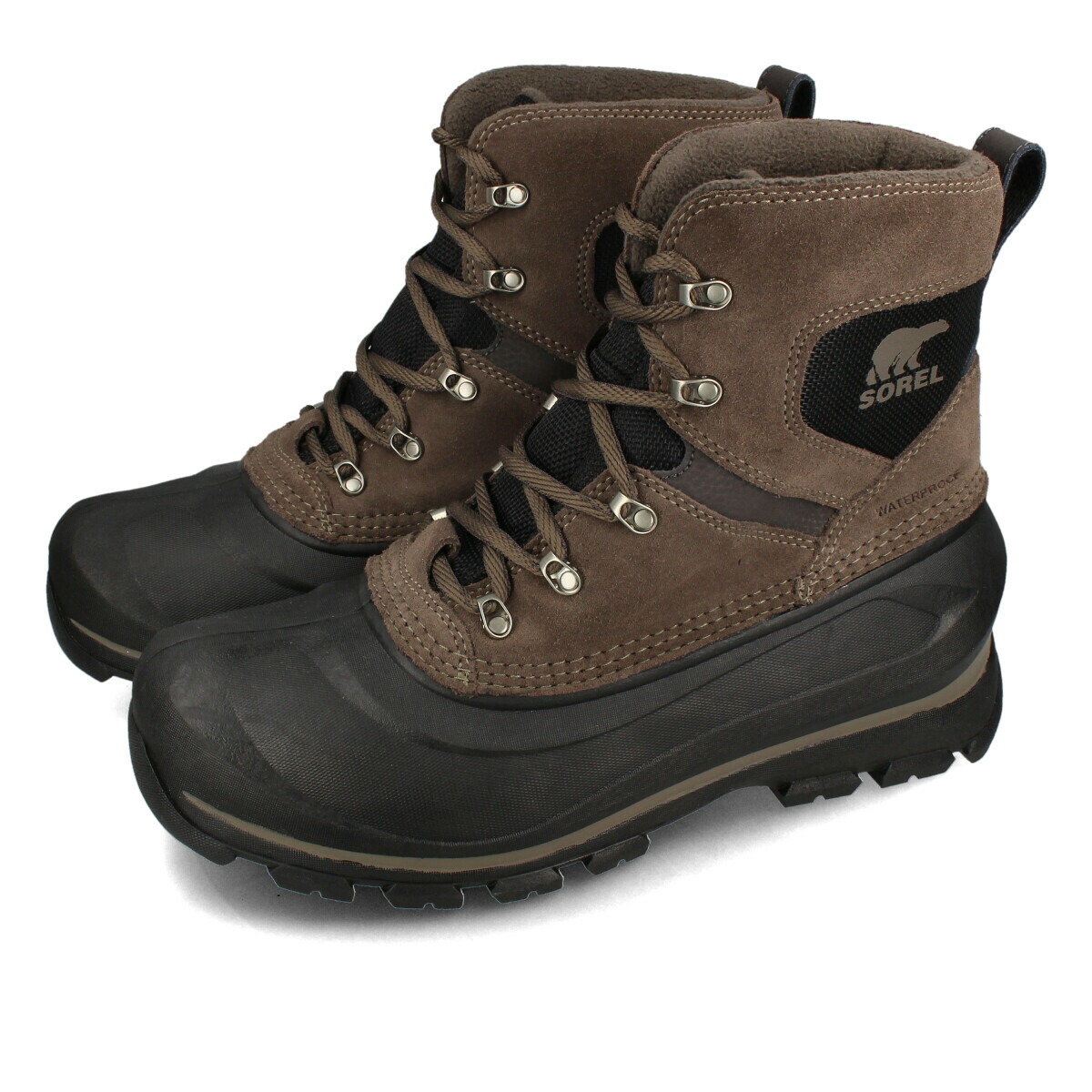 SOREL BUXTON LACE BOOT WP ソレル バクストンレース ブーツウォータープルーフ メンズ ブーツ MAJOR/BLACK ブラウン NM5081-245画像