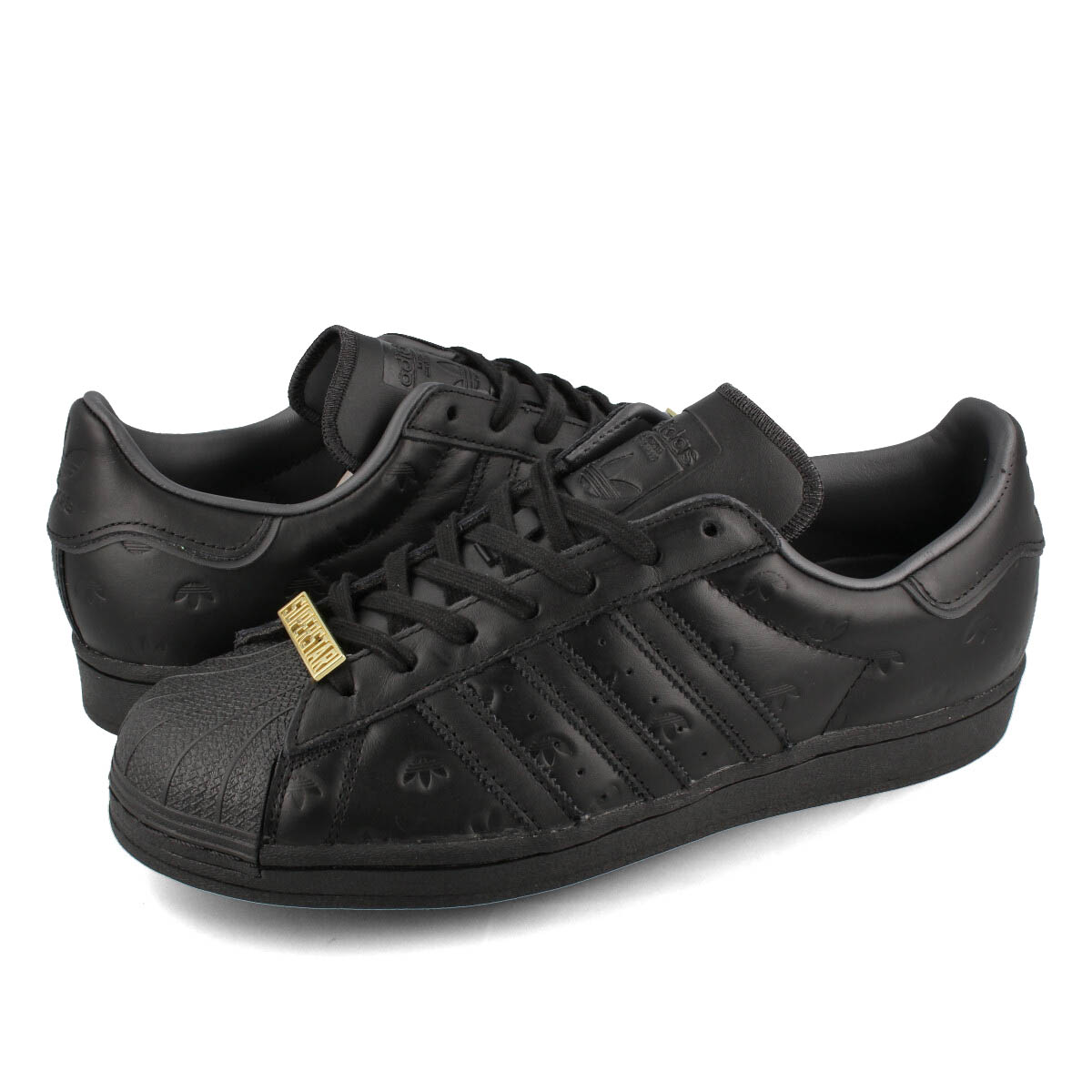 Adidas superstar 2025 all black sale