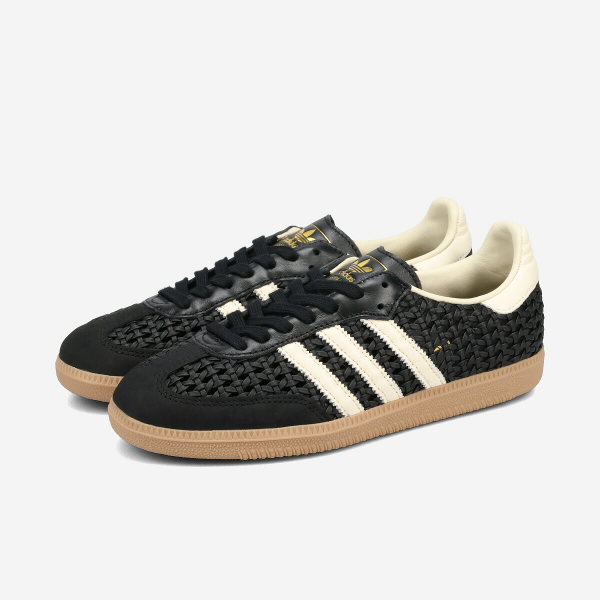 adidas SAMBA OG W アディダス サンバ OG レディース スニーカー ローカット CORE BLACK/CREAM WHITE/GOLD METALLIC ブラック HQ9282｜KICKS LAB. 店