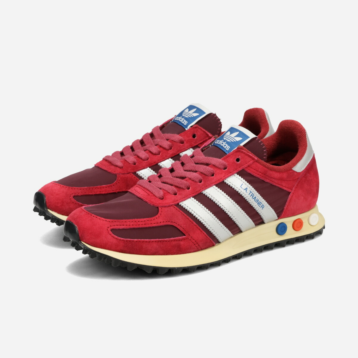 【20%OFF】 adidas LA TRAINER OG アディダス LA トレイナー OG メンズ レディース スニーカー ローカット NOBLE MAROON/SILVER METALLIC/MAROON ワインレッド JQ5715