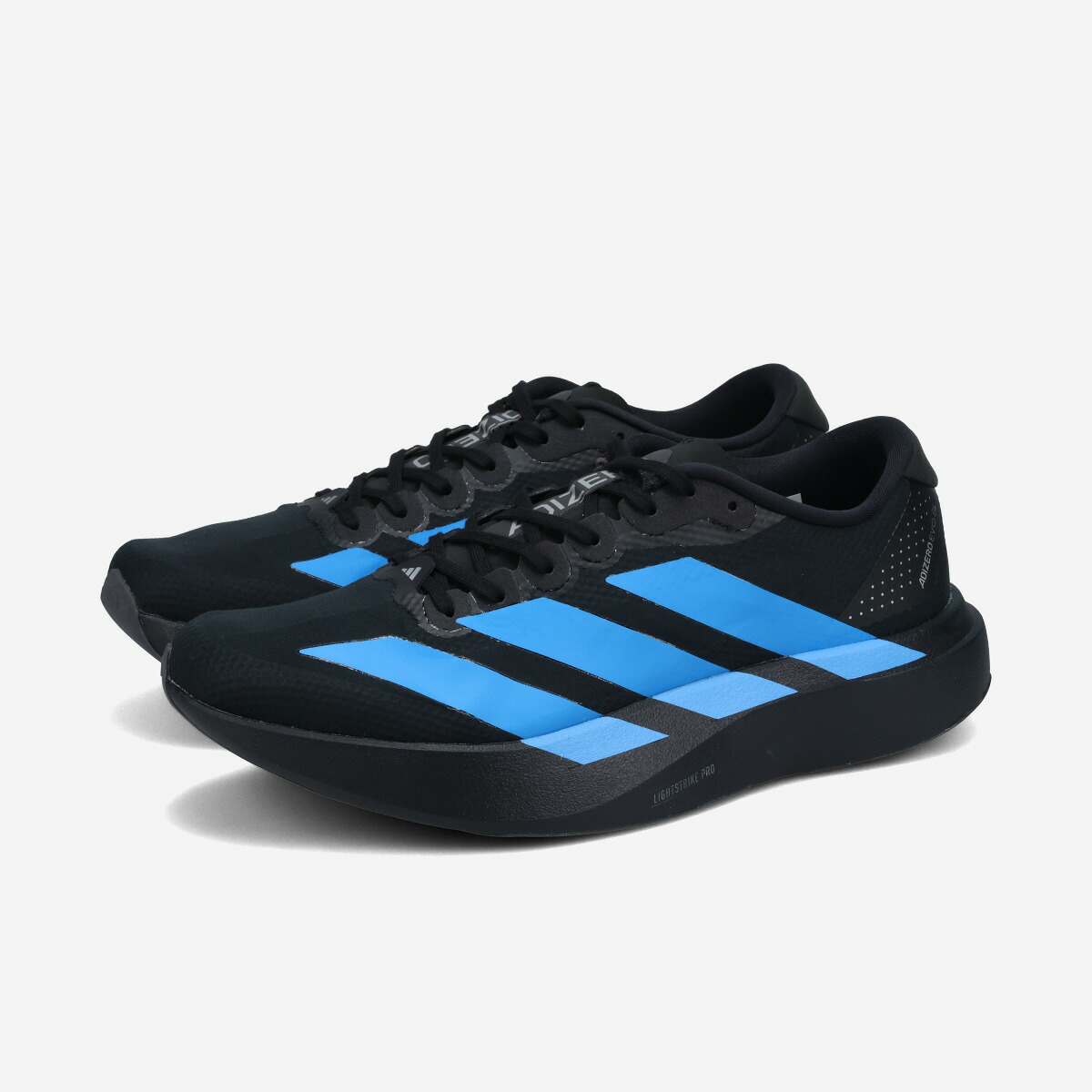 adidas ADIZERO EVO SL WOVEN M アディダス アディゼロ エヴォ SL ウーブン メンズ スニーカー ローカット CORE BLACK/LUCID BLUE/UTILITY BLACK ブラック KI4257|KICKS LAB. 店