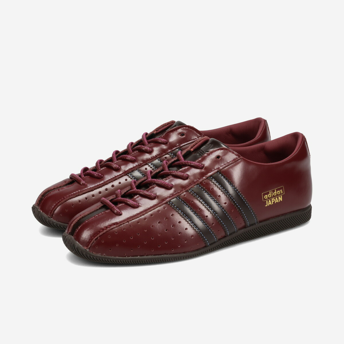 adidas JAPAN LUX W アディダス ジャパン ラックス レディース スニーカー ローカット SHADOW RED/AURORA COFFEE/GOLD METALLIC レッド KJ5159｜KICKS LAB. 店