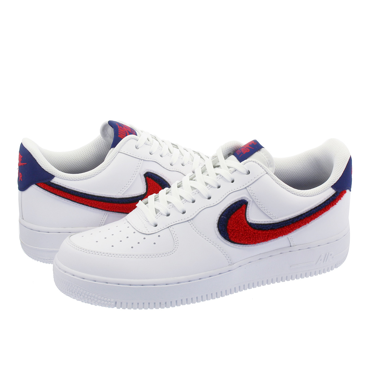 red white and blue air force 1s
