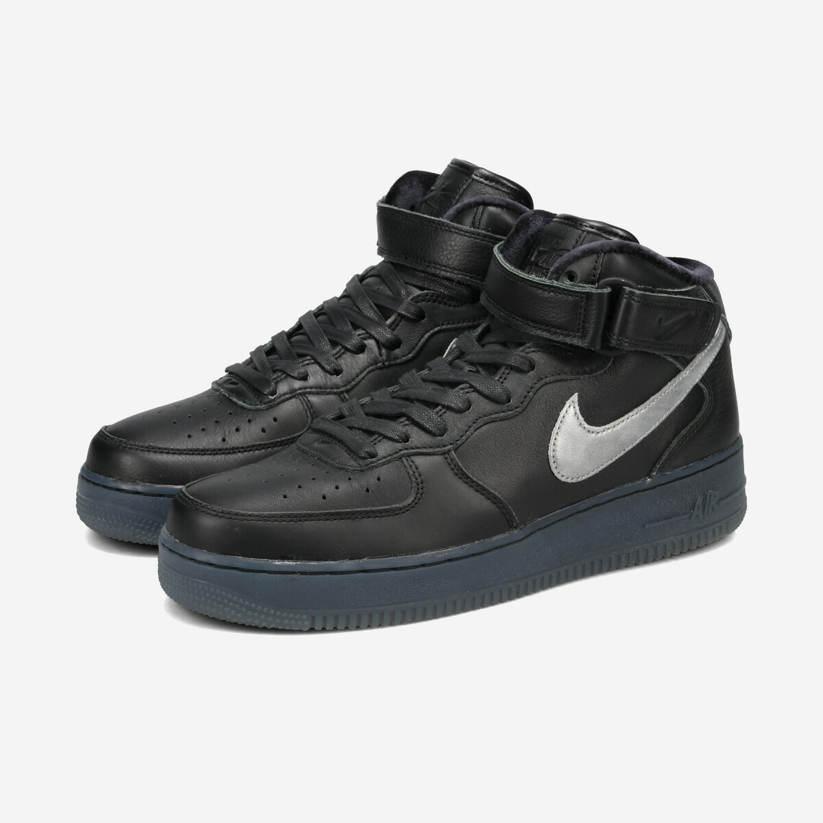 NIKE AIR FORCE 1 MID PREMIUM 【BLACK METALLIC SILVER】 ナイキ エアフォース 1 ミッド プレミアム 海外限定 日本未発売モデル メンズ スニーカー ミッドカット BLACK/METALLIC SILVER/HYPER PINK/ANTHRACITE ブラック DX3061-001