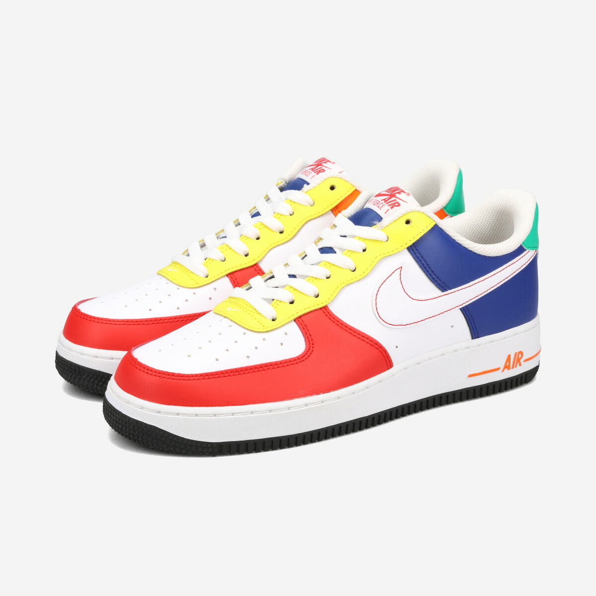 NIKE AIR FORCE 1 LOW LV8 【RUBIK'S CUBE】 ナイキ エア フォース 1 ロー 【ルービックキューブ】 海外限定 日本未発売モデル メンズ スニーカー ローカット UNIVERSITY RED/DEEP ROYAL BLUE/OPTI YELLOW/WHITE マルチカラー FN6840-657
