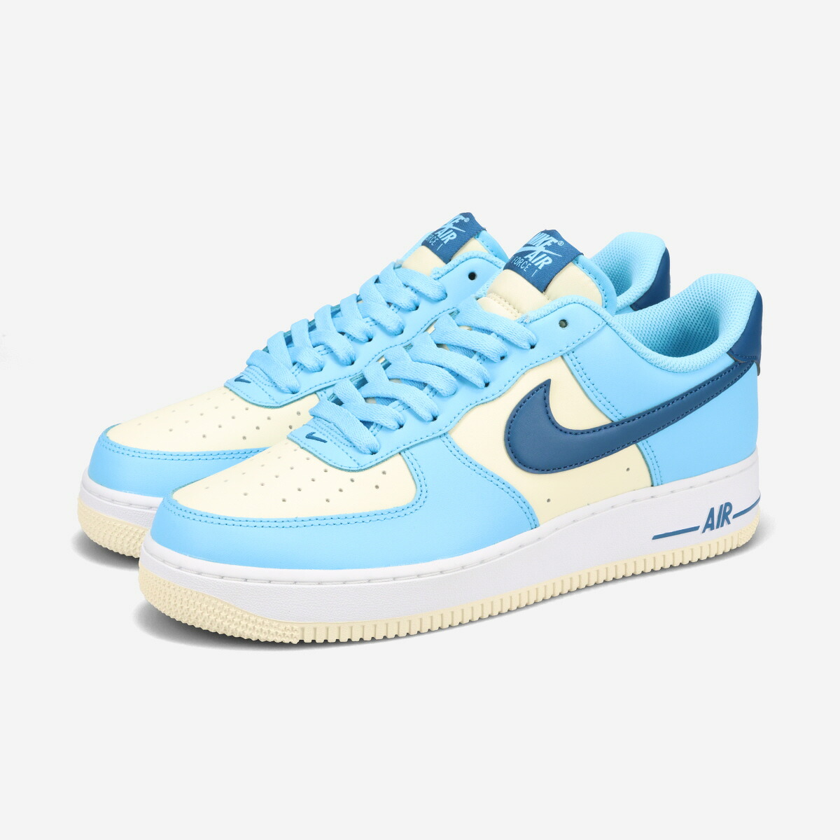 NIKE AIR FORCE 1 LOW '07 ナイキ エアフォース 1 '07 ロー海外限定 日本未発売 メンズ スニーカー ローカット QUARIUS BLUE/COURT BLUE/COCONUT MILK/WHITE ブルー HF4837-407