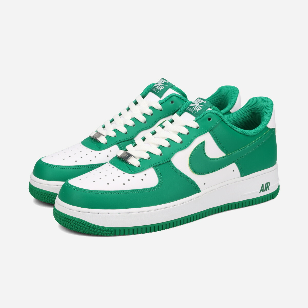 NIKE AIR FORCE 1 LOW ナイキ エア フォース 1 ロー 海外限定 日本未発売 メンズ スニーカー ローカット WHITE/WHITE/MALACHITE グリーン FJ4146-122