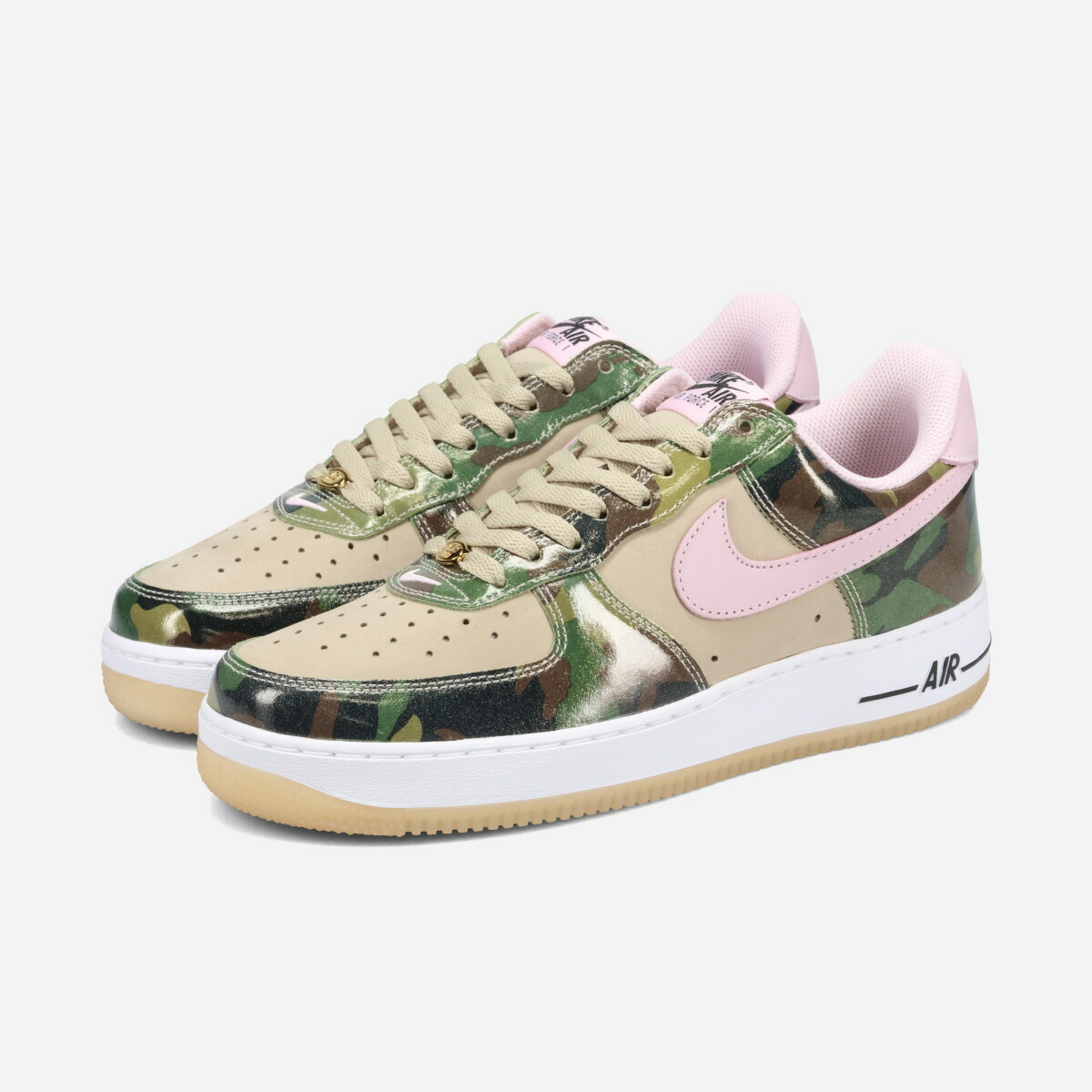 NIKE AIR FORCE 1 LOW RETRO ナイキ エア フォース 1 ロー レトロ メンズ スニーカー ローカット DESERT KHAKI/PINK FOAM/BLACK/WHITE マルチカラー HQ1967-200