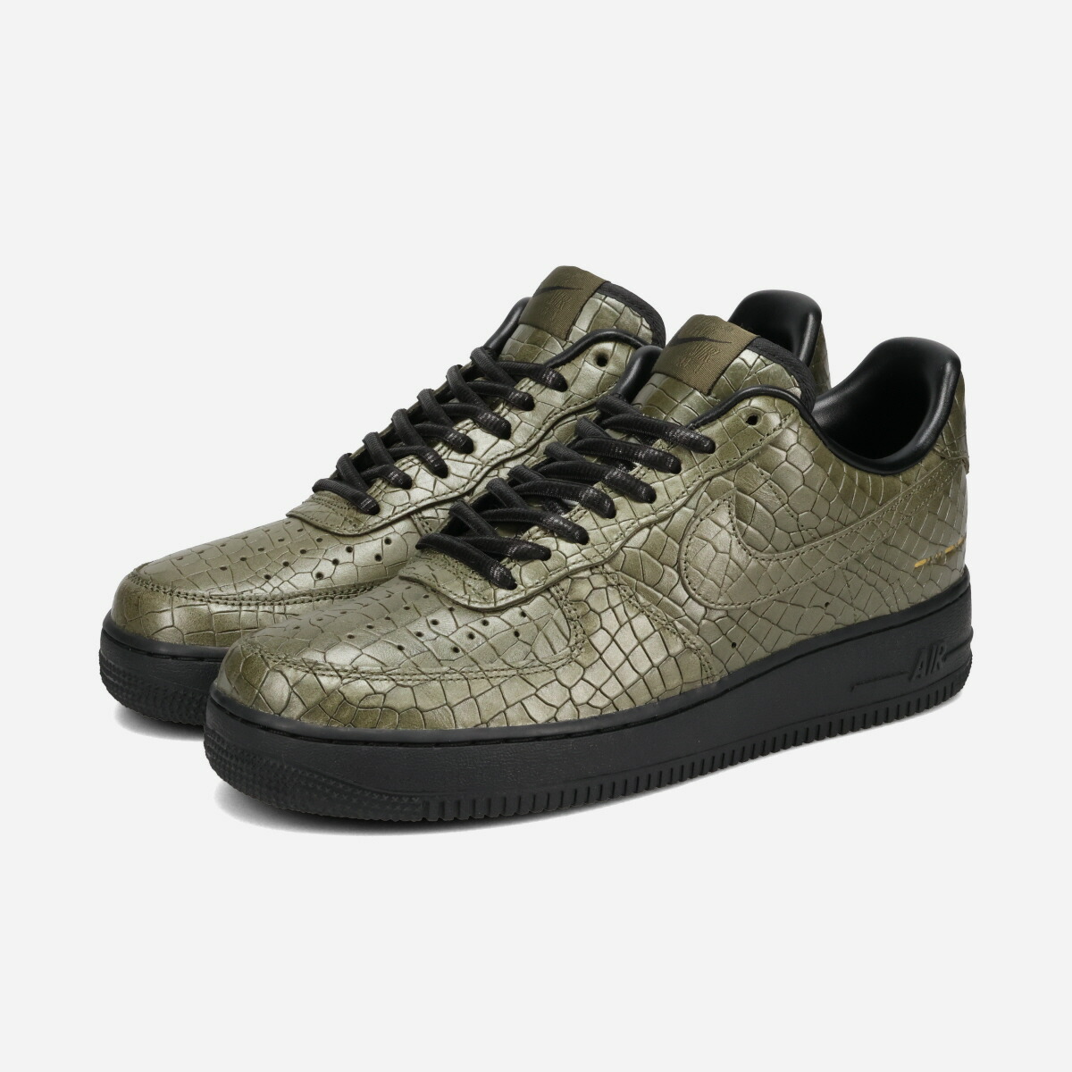 NIKE AIR FORCE 1 '07 PREMIUM ナイキ エア フォース 1 '07 プレミアム メンズ スニーカー ローカット CARGO KHAKI/CARGO KHAKI/BLACK/METALLIC GOLD カーキグリーン IQ3370-325|KICKS LAB. 店